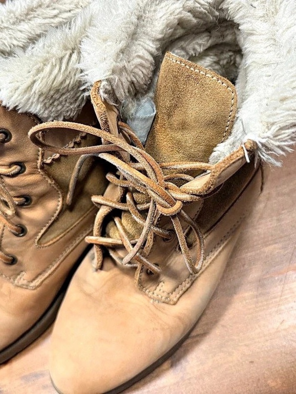 Vintage Bare Traps Faux Fur-Lined Brown Winter Boots